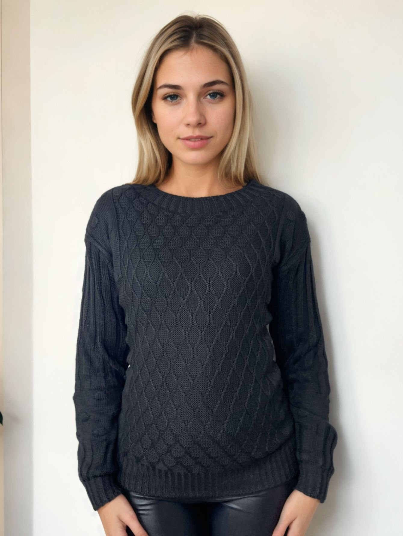 Blusa Tricot Trama Manga Fang