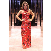 Vestido Longo Viscolycra Estampado Multi Uso