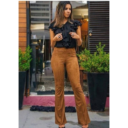 Calça chamois caramelo deals