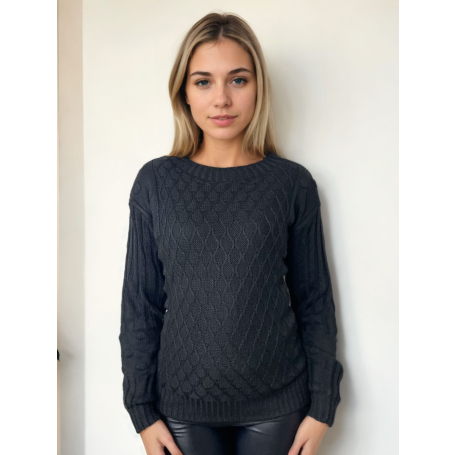 Blusa Tricot Trama Manga Fang