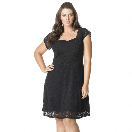 Vestido Curto Plus Size Carimã